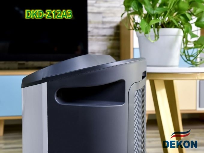 Nuevos deshumidificador de DKD-Z12A 12L y purificador portátiles caseros diseñados del aire con HEPA opcional y el filtro activo del carbono