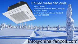 CHINA agua refrigerada cssette Unidad de ventilador de bobina 800CFM-4Tubes proveedor