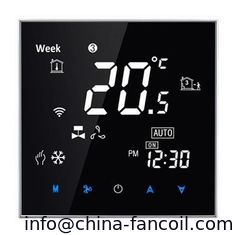 China Termóstato de la sala de control del app de WIFI de la pantalla táctil - diseño DKT-S200 de Nero Specchio para la calefacción de piso inferior proveedor