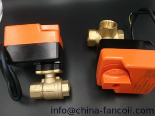 China 2 / válvula motorizada eléctrica de 3 maneras para las bobinas de la fan proveedor